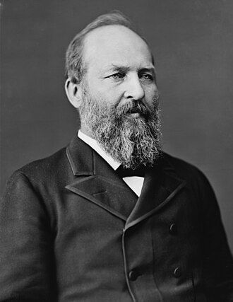 330px James Abram Garfield, Photo Portrait Seated (cropped)(2)