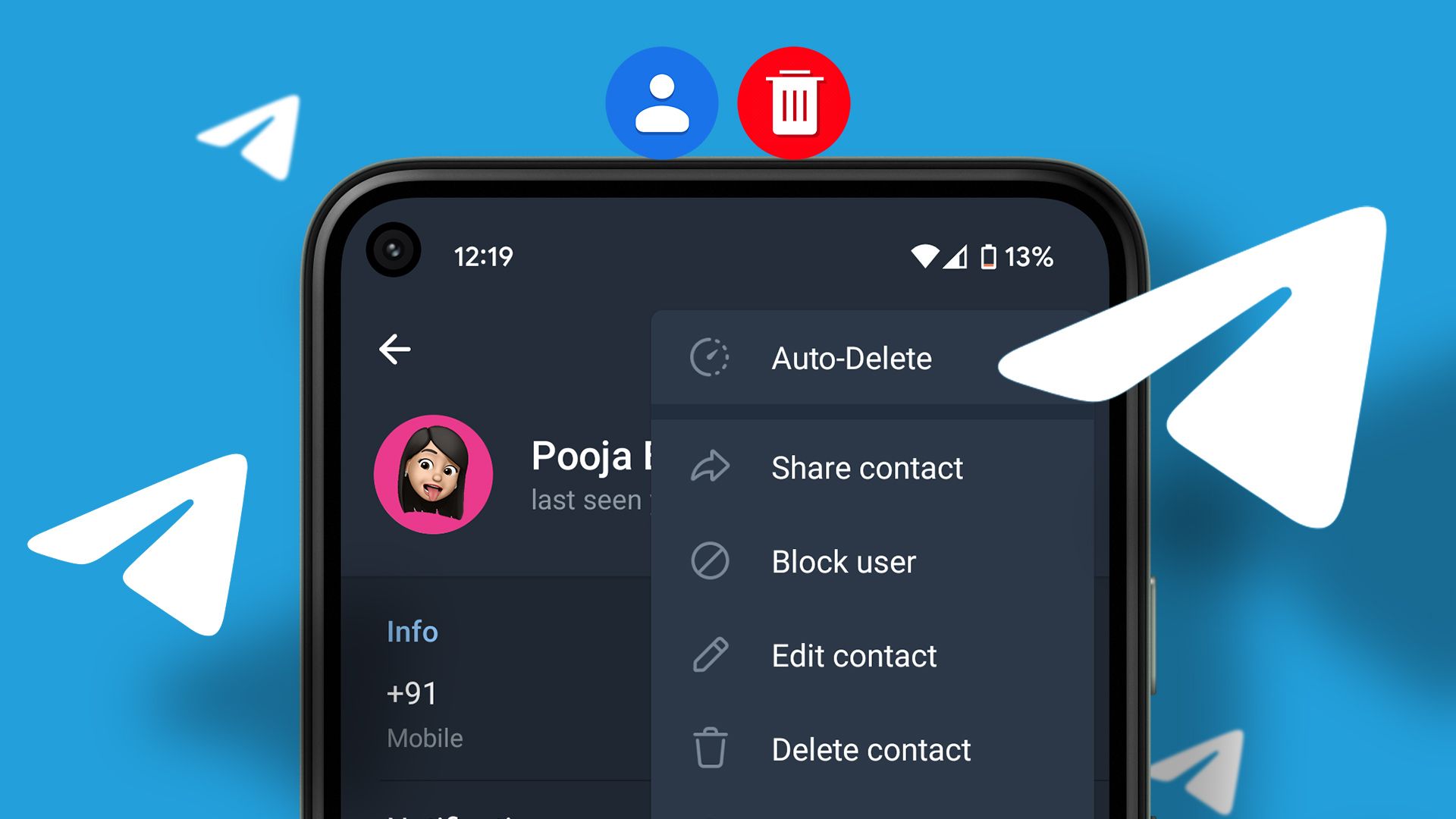 How to Delete Contacts in Telegram