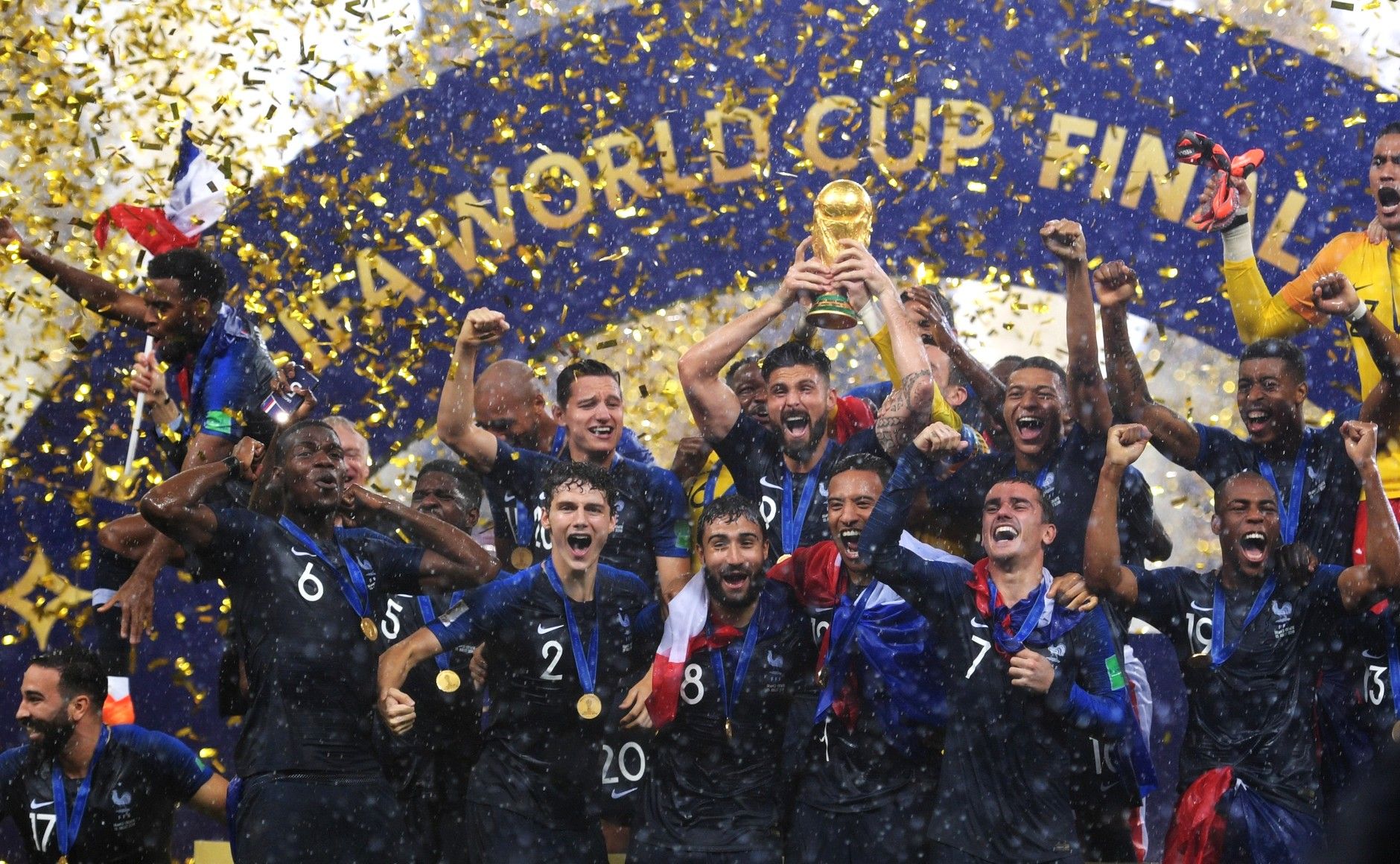 France Champion of the Football World Cup Russia 2018