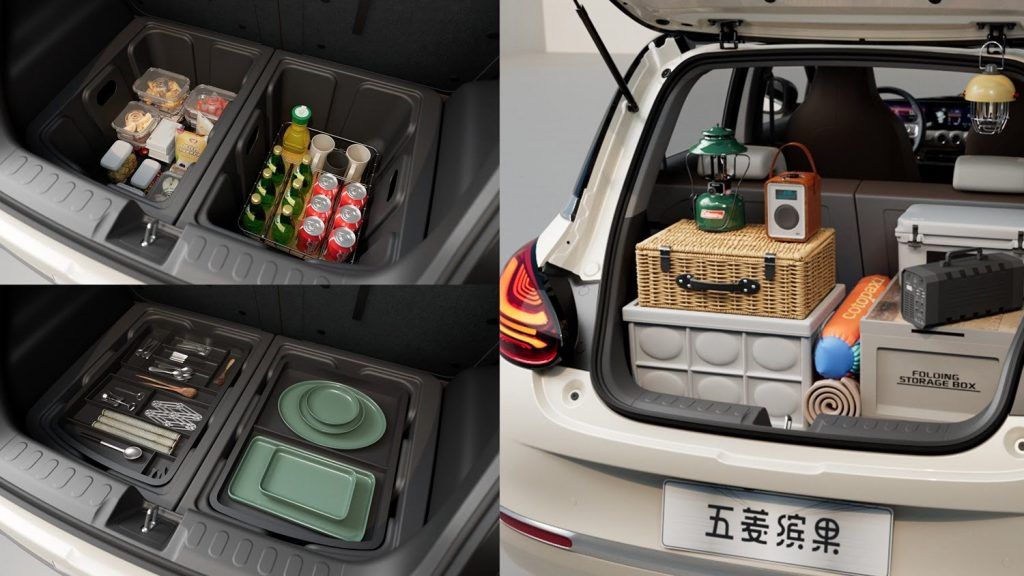 2023 Wuling Bingo Ev Hatchback China Press Photos Interior 007 Cargo Area Smart Storage 1024x576